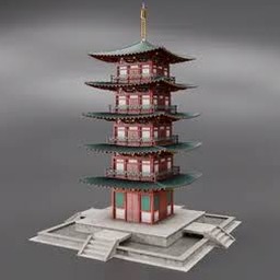 pagoda in the purple mist 中文